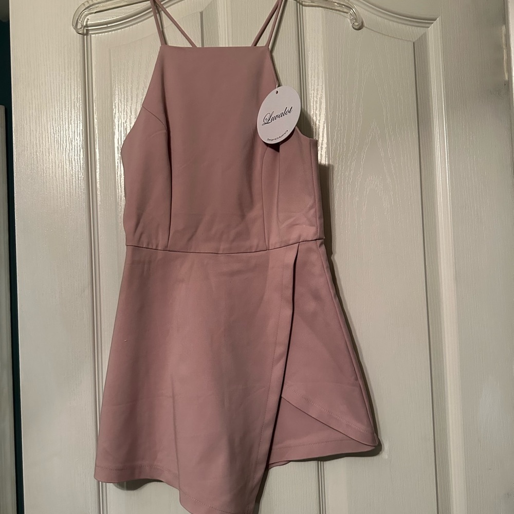 Pink luvalot made in Australia romper spaghetti straps is 2 aus 6